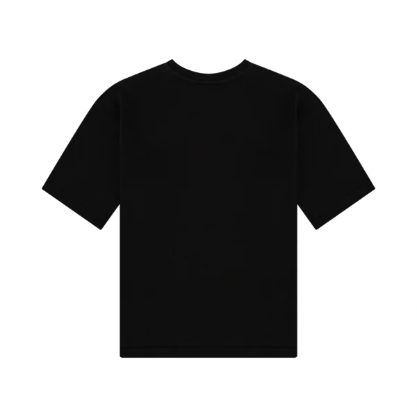 Black Terry Cotton Short Set - Image 4