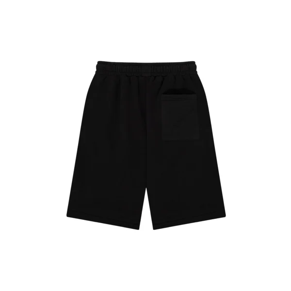 Black Terry Cotton Short Set - Image 7