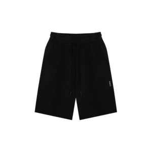 Black Terry Cotton Shorts