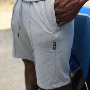 Grey Terry Cotton Shorts