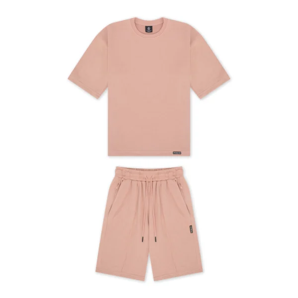 Rose Cream Terry Cotton Short Set - Image 2