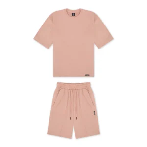 Rose Cream Terry Cotton Short Set