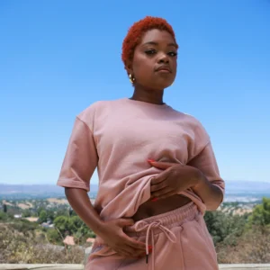 Rose Cream Cotton T Shirt