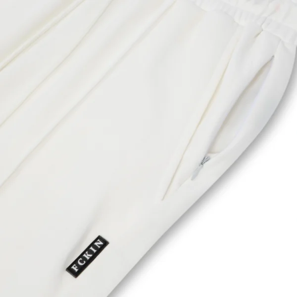 White Terry Summer Shorts - Image 3